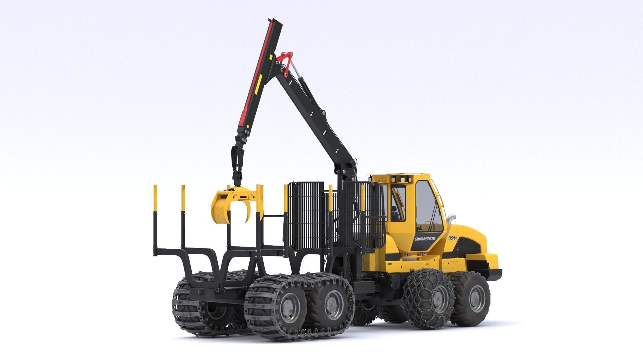 Sampo-Rosenlew FR68 Forwarder 3D model_3