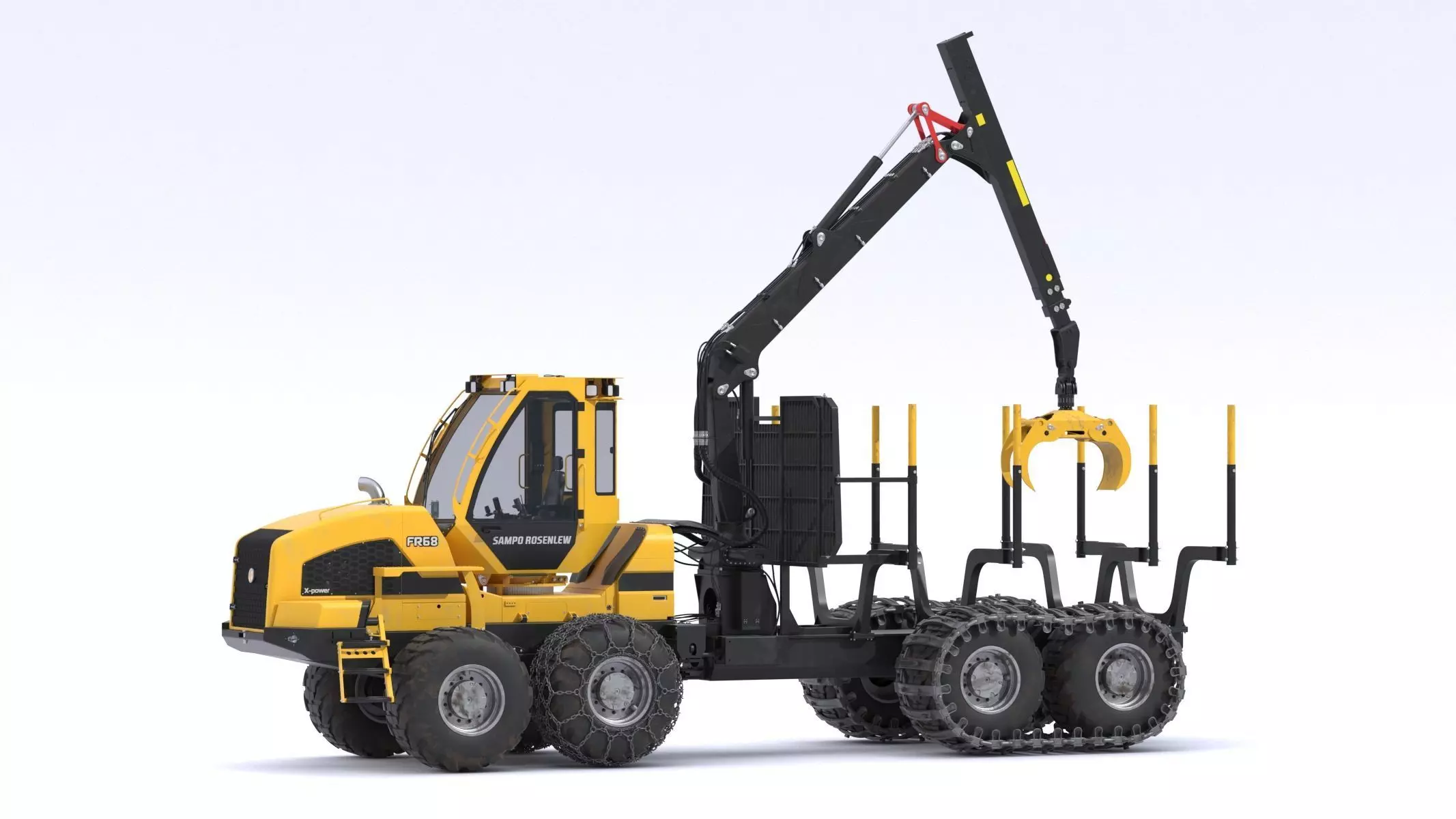 Sampo-Rosenlew FR68 Forwarder 3D model_0