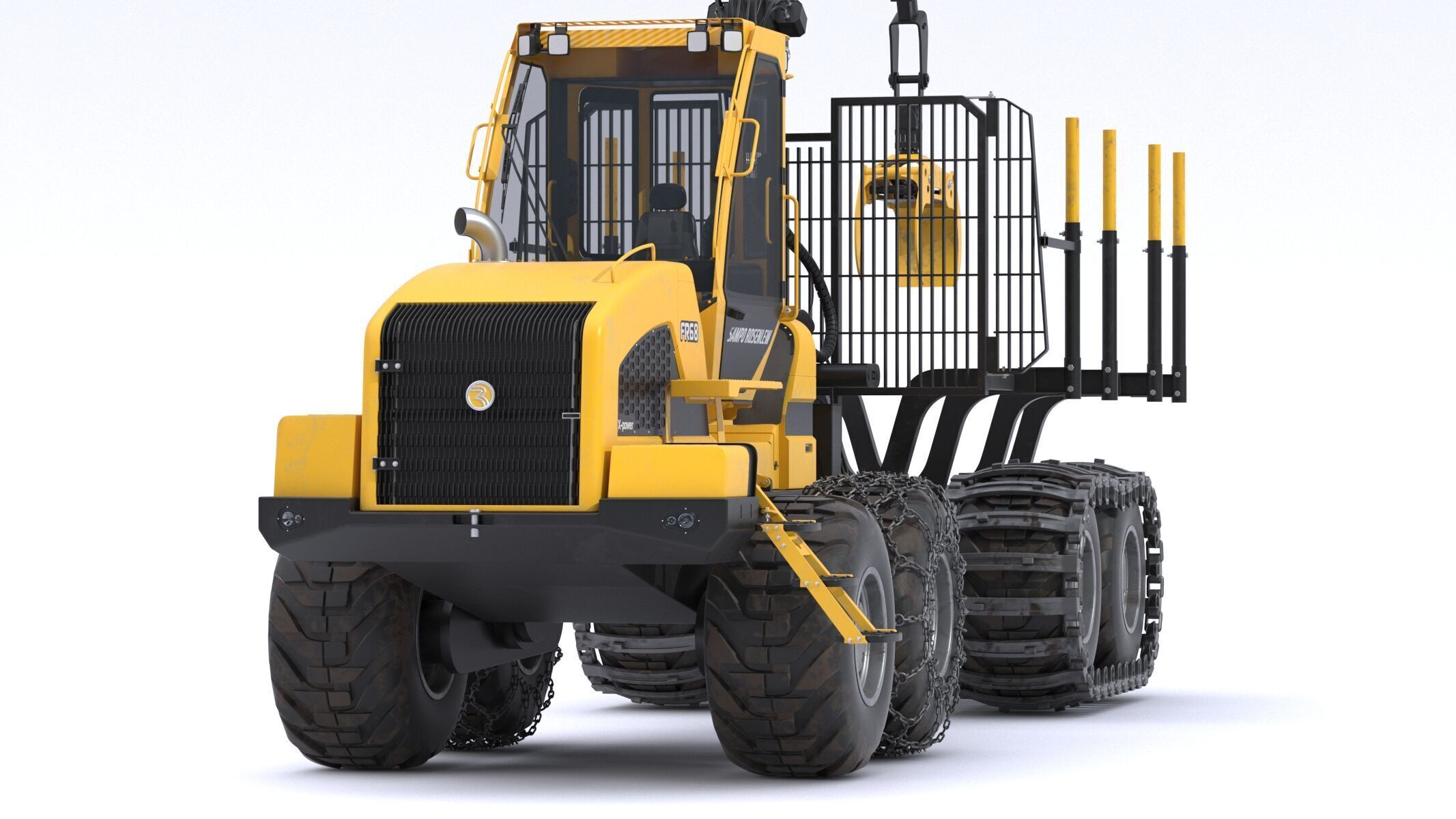 Sampo-Rosenlew FR68 Forwarder 3D model_16