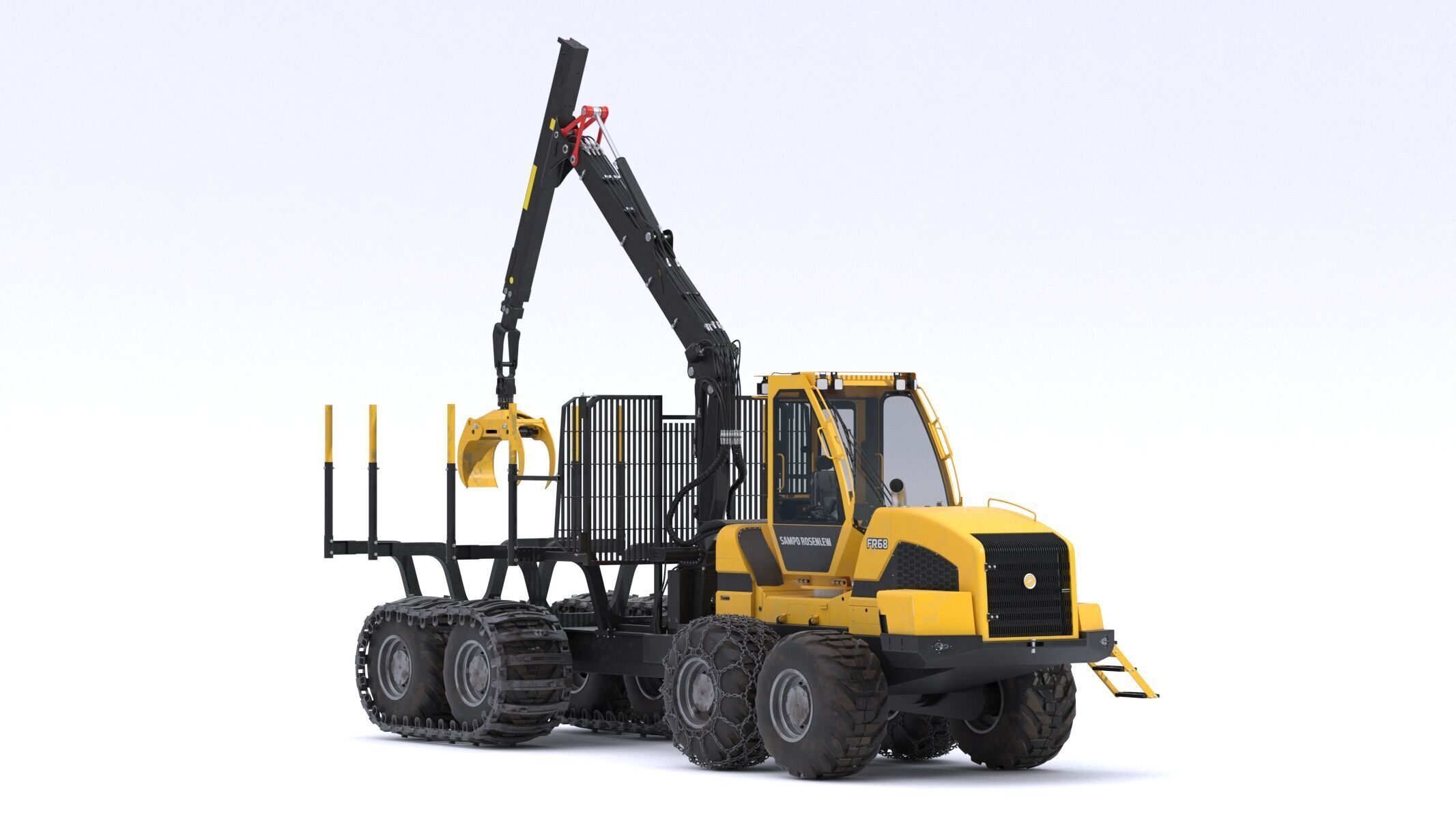 Sampo-Rosenlew FR68 Forwarder 3D model_5
