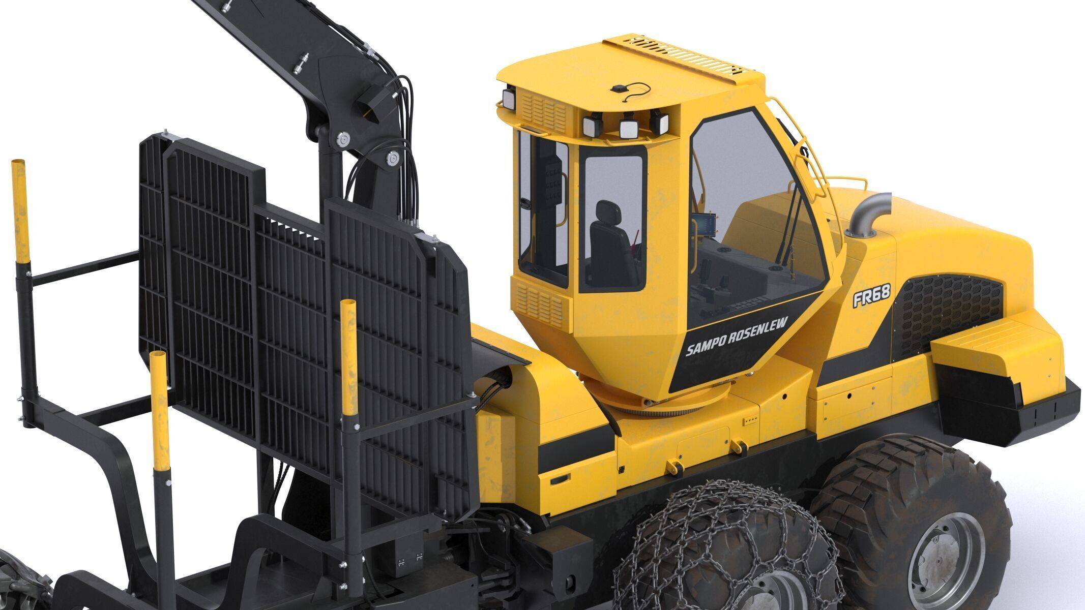 Sampo-Rosenlew FR68 Forwarder 3D model_17