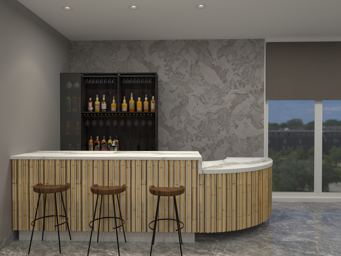 4 Bar Counters  3D model_9