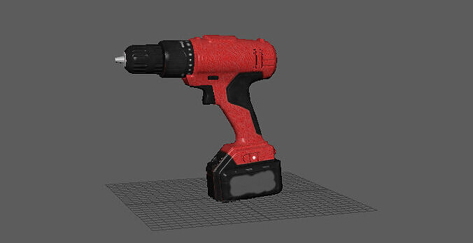 Drill  Free 3D Model  Game-Ready and Printable Free low-poly 3D model