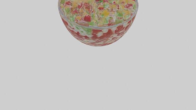 Ambrosia Salad Model Low-poly 3D model 4
