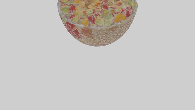 Ambrosia Salad Model Low-poly 3D model 7