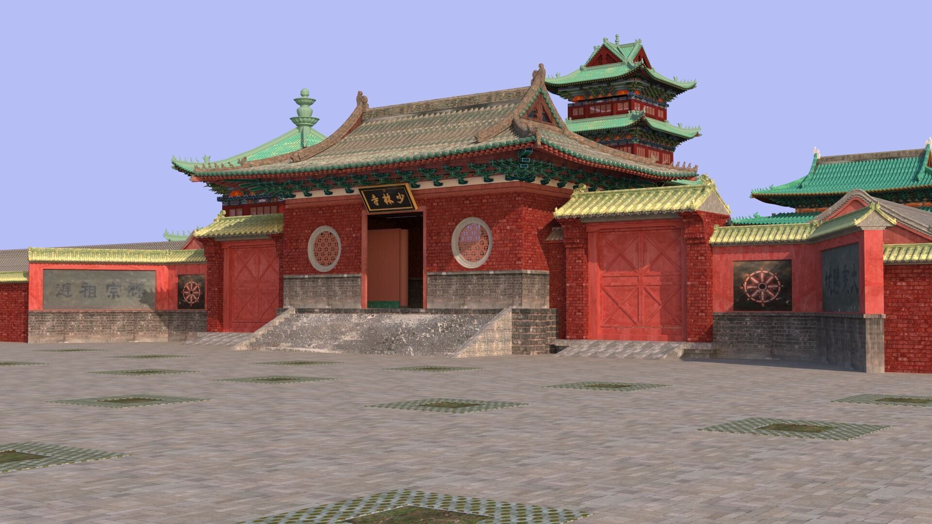Ancient Chinese architecture 3D model_7