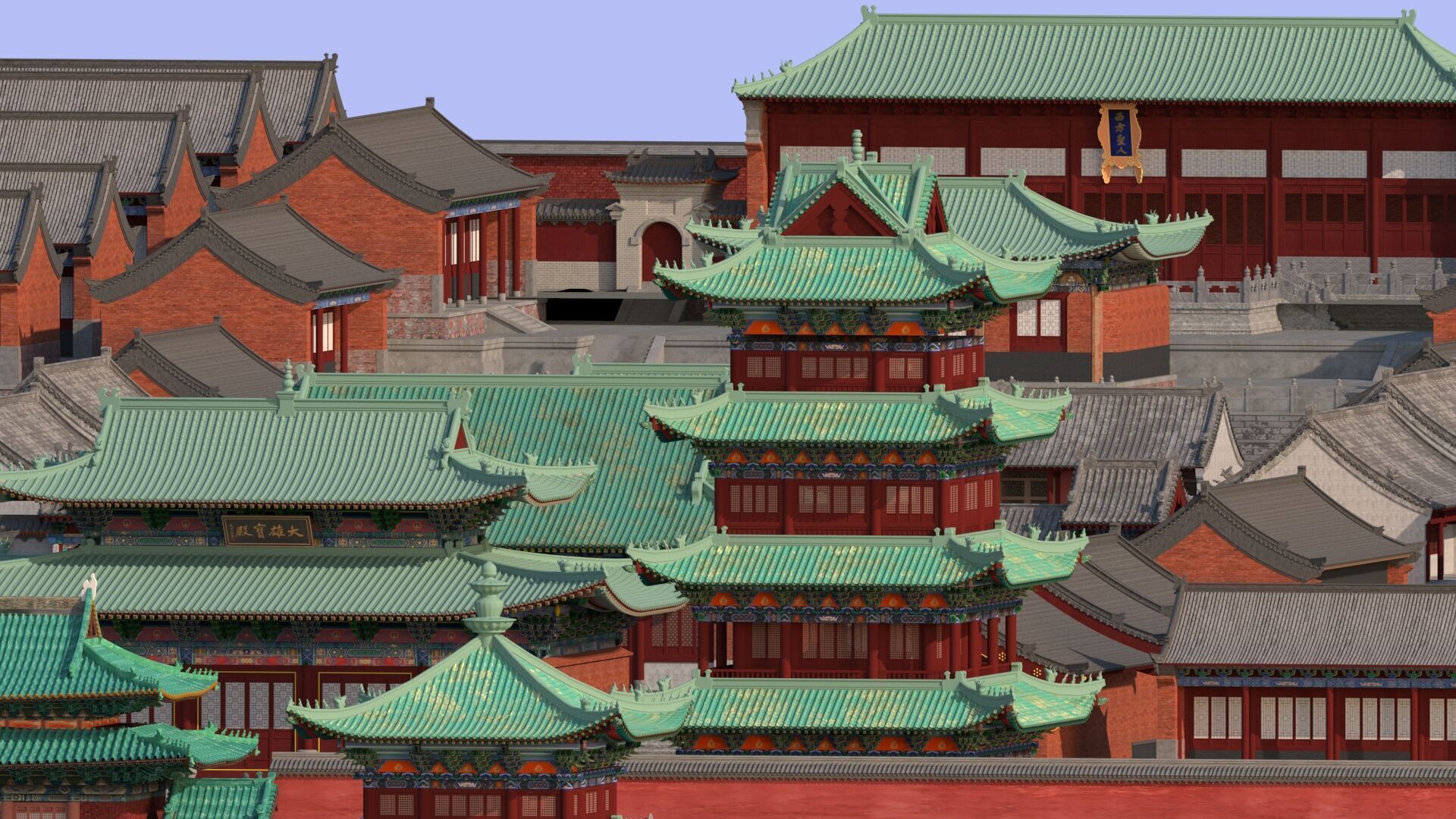 Ancient Chinese architecture 3D model_11