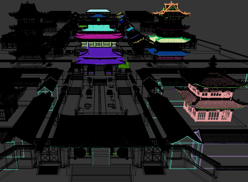 Ancient Chinese architecture 3D model_15