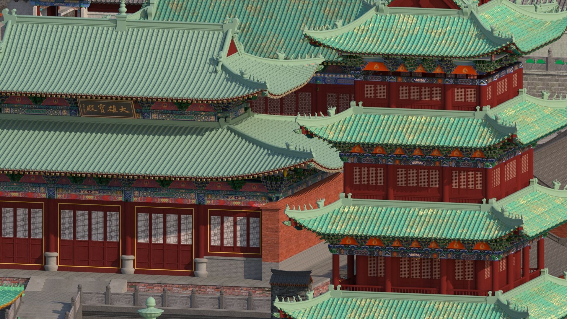 Ancient Chinese architecture 3D model_5