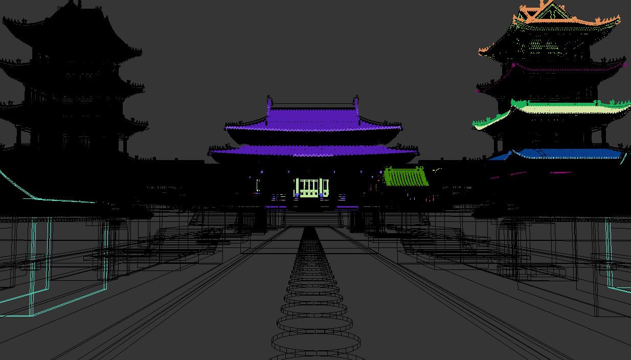 Ancient Chinese architecture 3D model_14