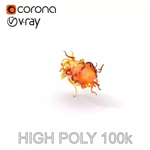 Alien Organism D Model Pack with Vivid Colors