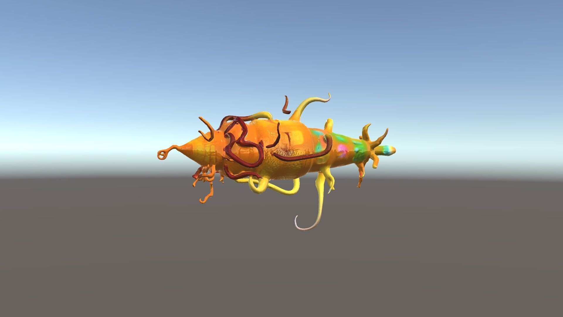 Alien Organism D Model Pack with Vivid Colors Low-poly 3D model_19