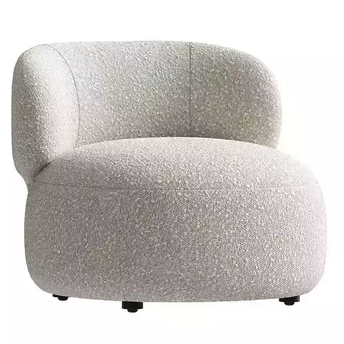 Brayden Stone Cream Woven Fabric Occasional Chair