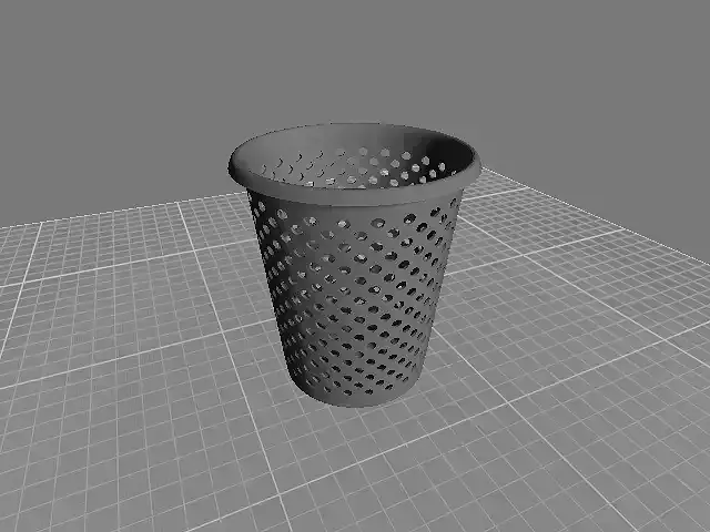 Low poly Trash Bin