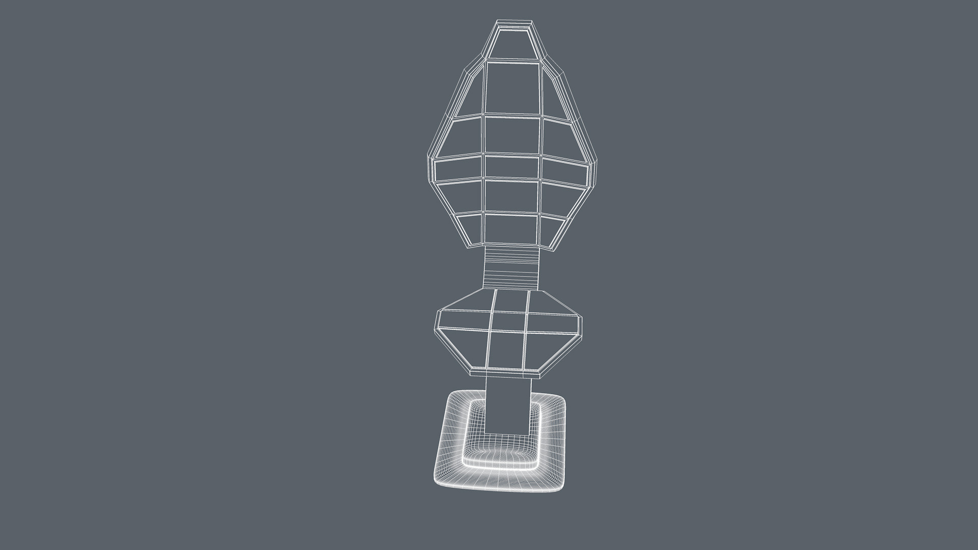 Sci Fi Chair Low-poly 3D model_8