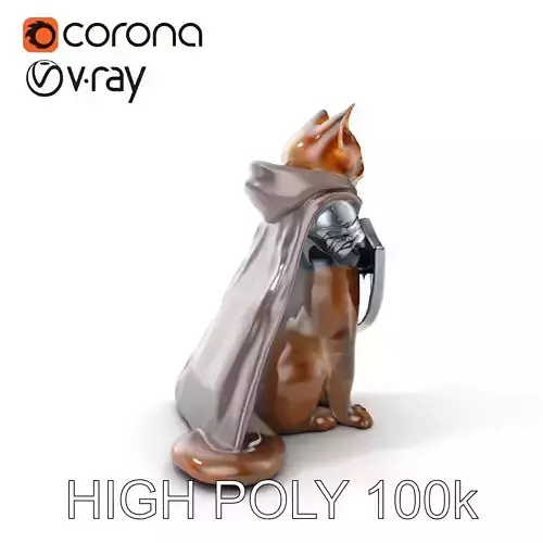 Knight Cat Model Pack  Armor and Cloak
