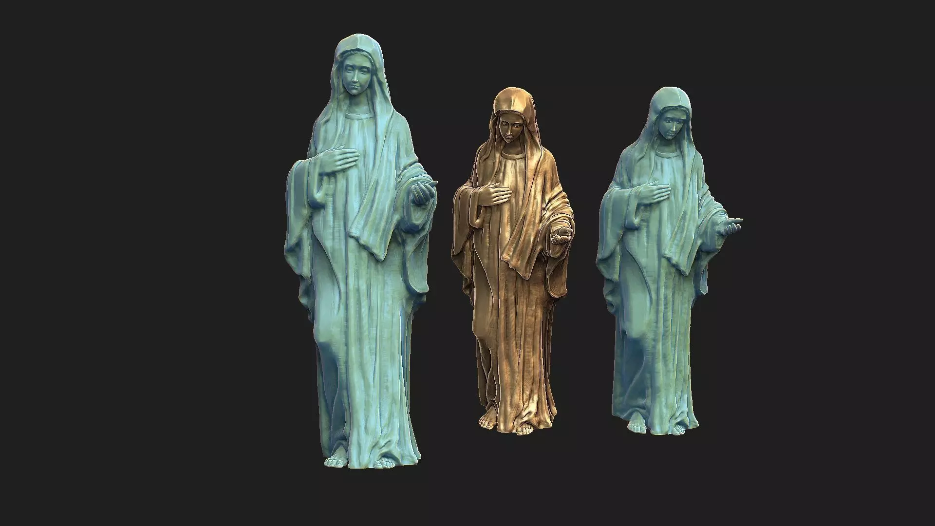 Virgin Mary 3D print model