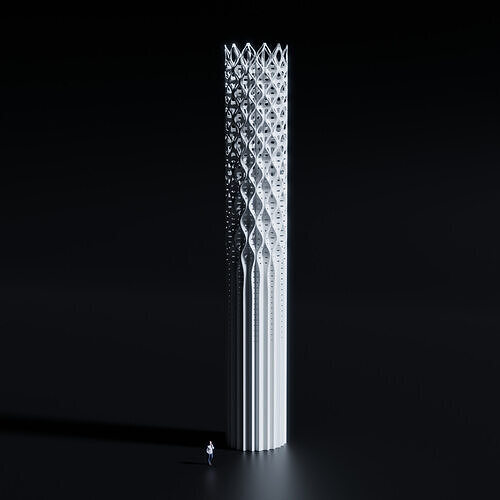 The Tower of light - Manchester - England 3D model