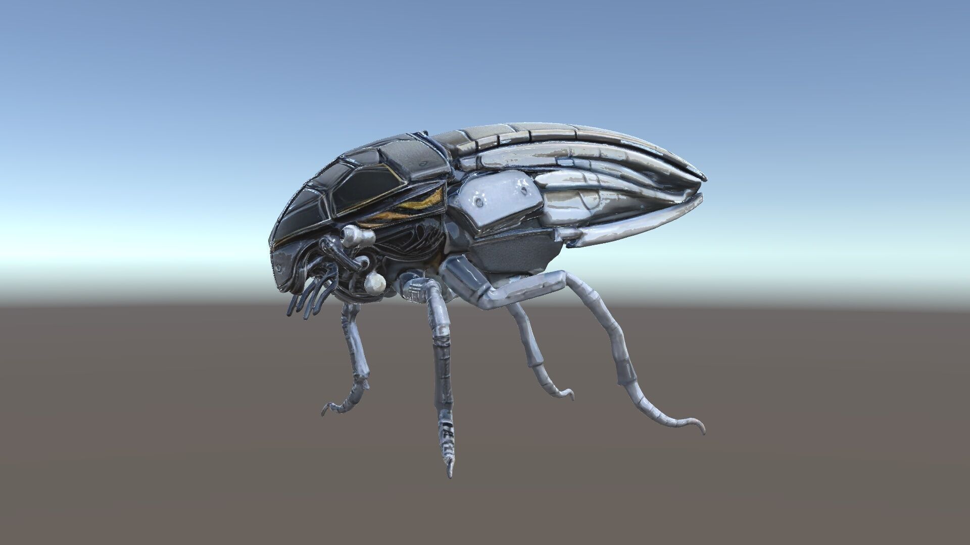 Cybernetic Insect Model Pack Low-poly 3D model_5