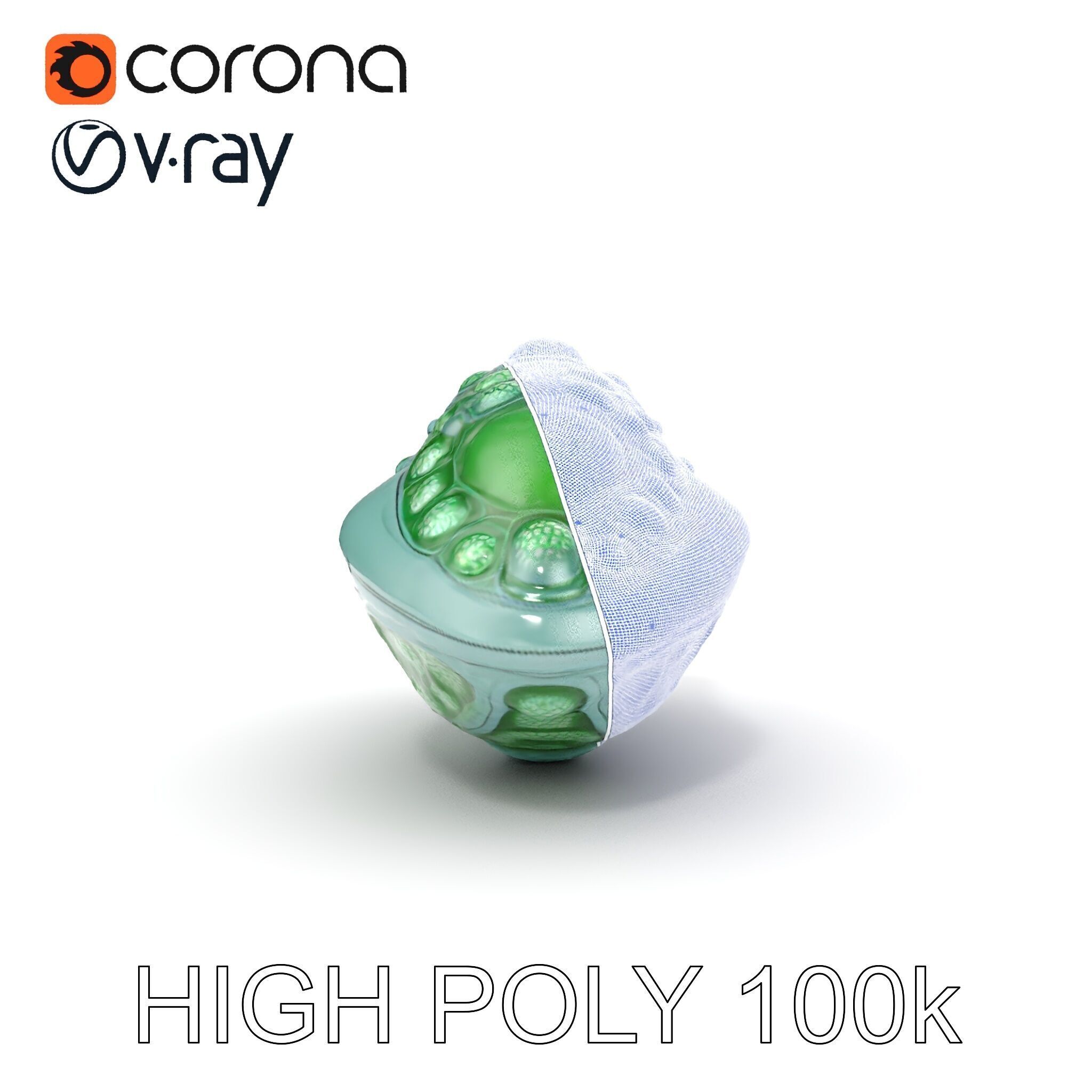 Futuristic Biomechanical Device Model Pack Low-poly 3D model_31