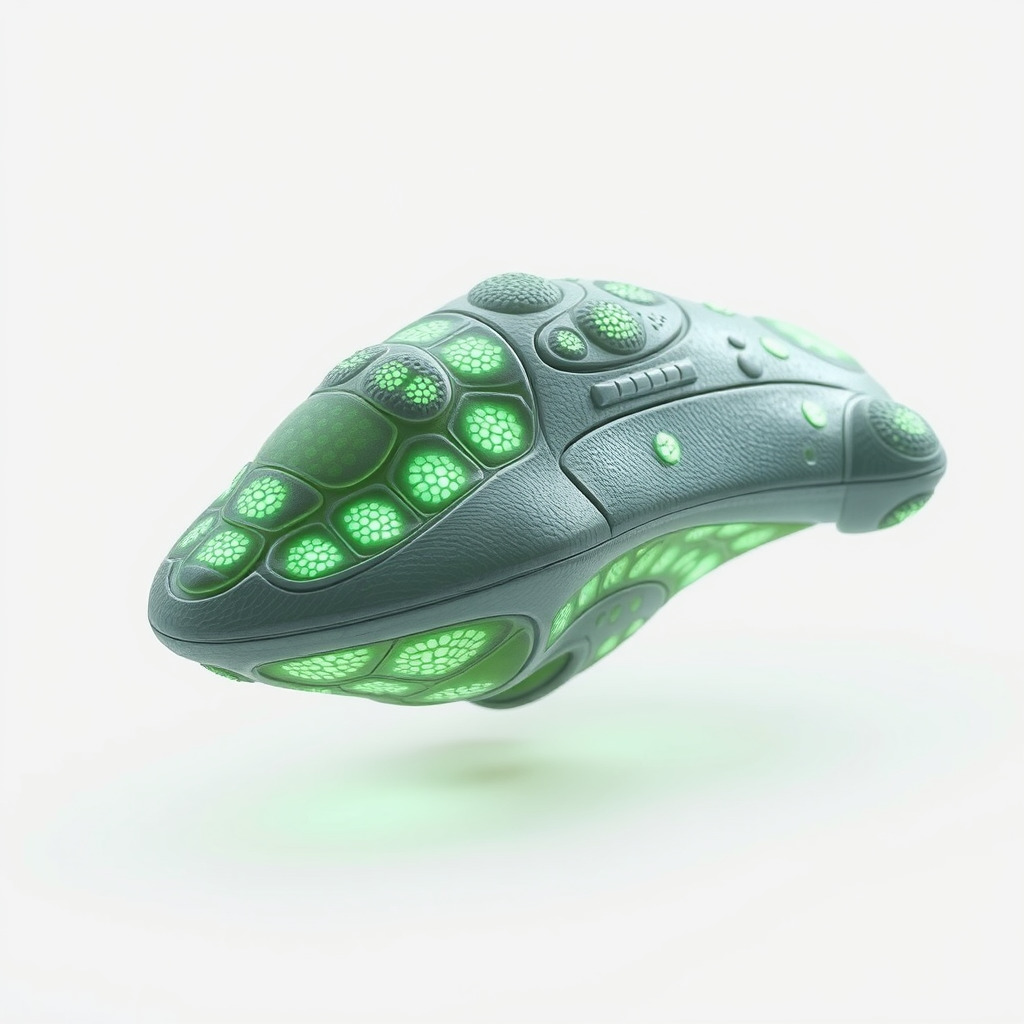 Futuristic Biomechanical Device Model Pack Low-poly 3D model_2