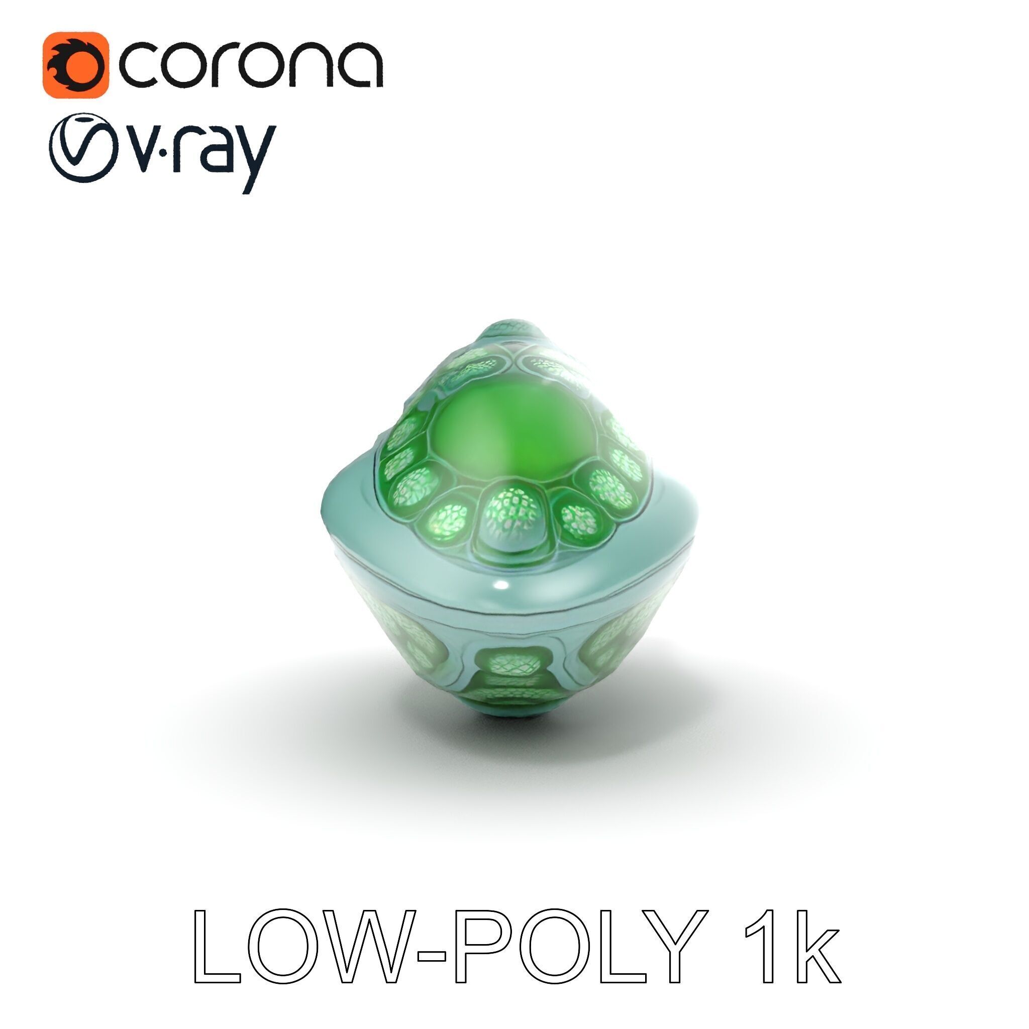 Futuristic Biomechanical Device Model Pack Low-poly 3D model_18