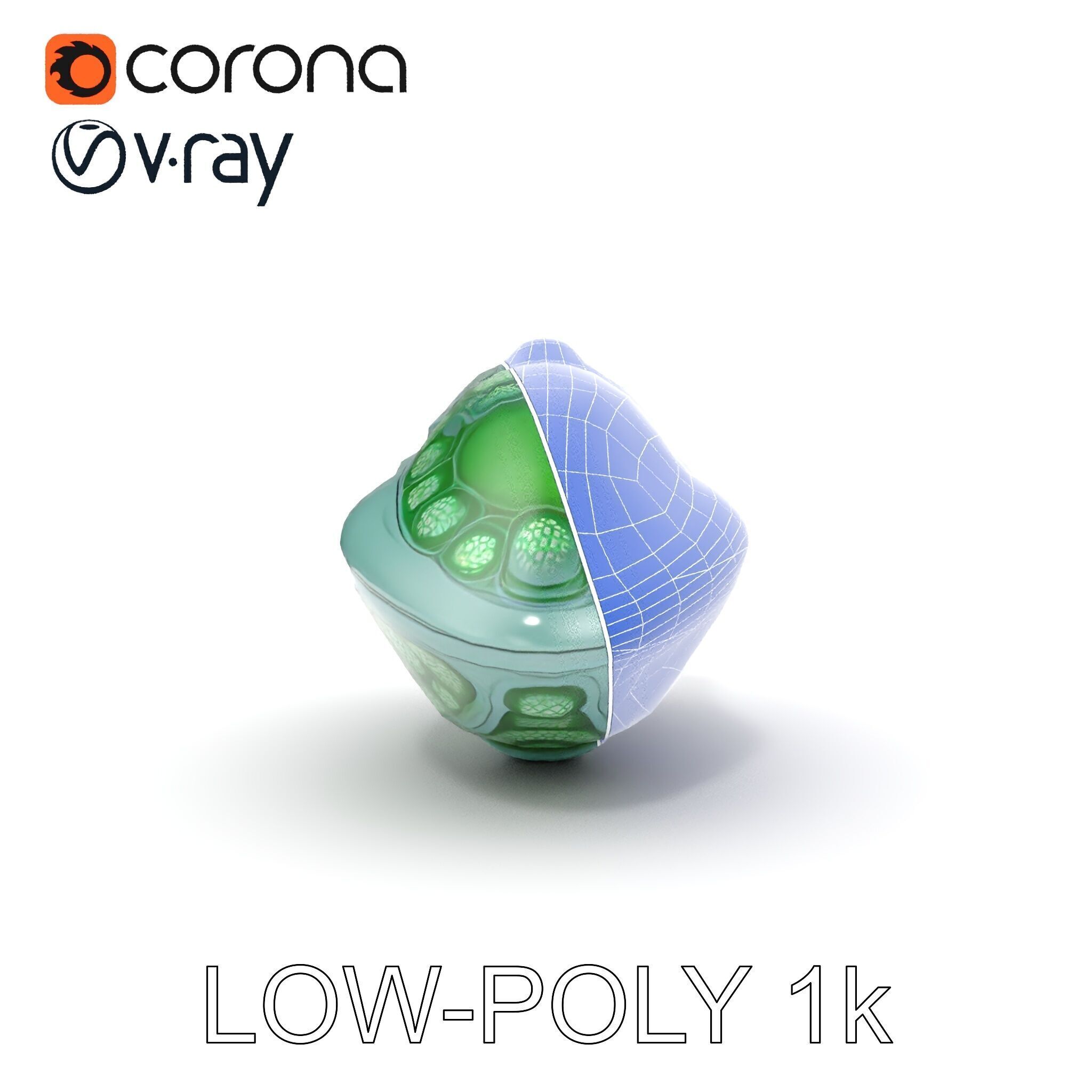 Futuristic Biomechanical Device Model Pack Low-poly 3D model_20