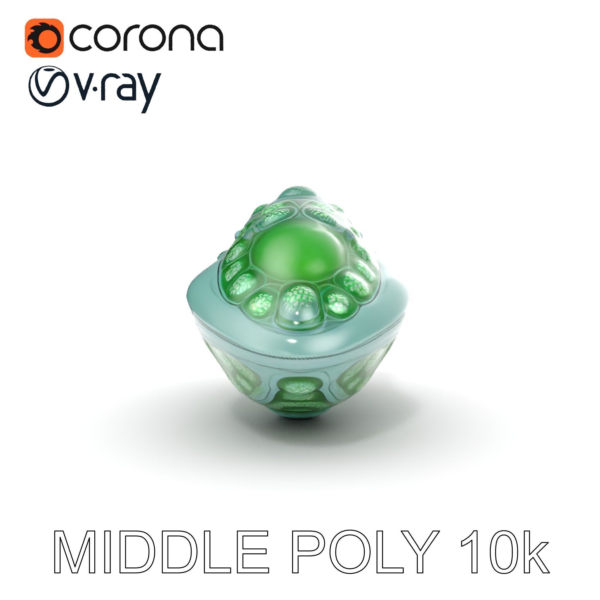 Futuristic Biomechanical Device Model Pack Low-poly 3D model_25