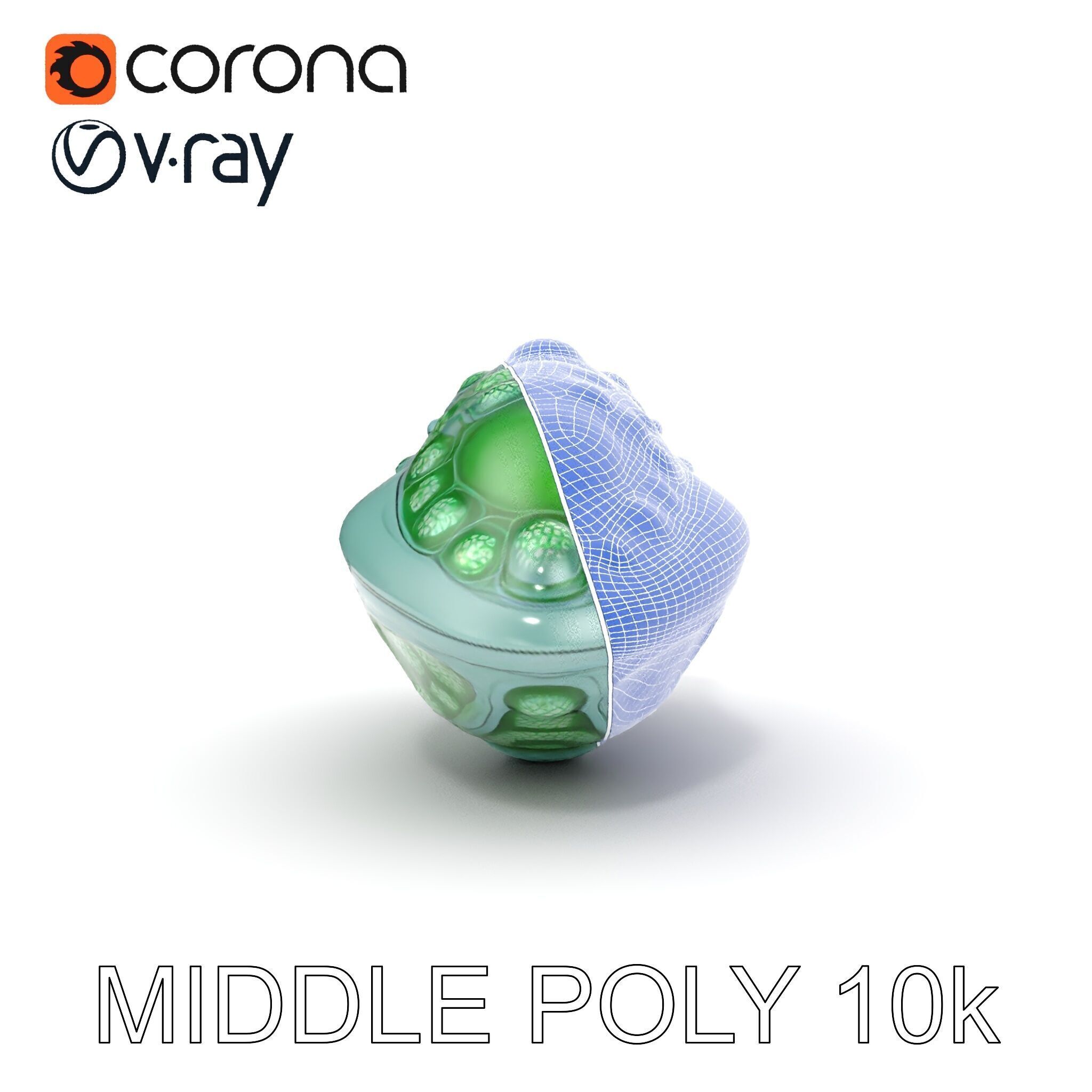 Futuristic Biomechanical Device Model Pack Low-poly 3D model_19