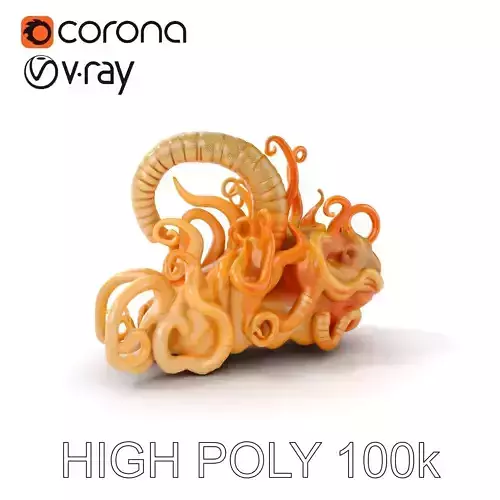 Alien Tentacled Creature Model Pack