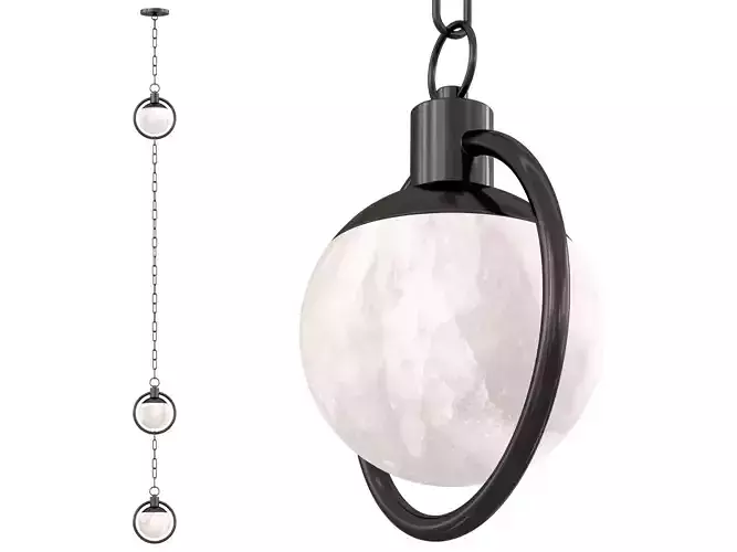 Trento Alabaster Pendant 2 3D model