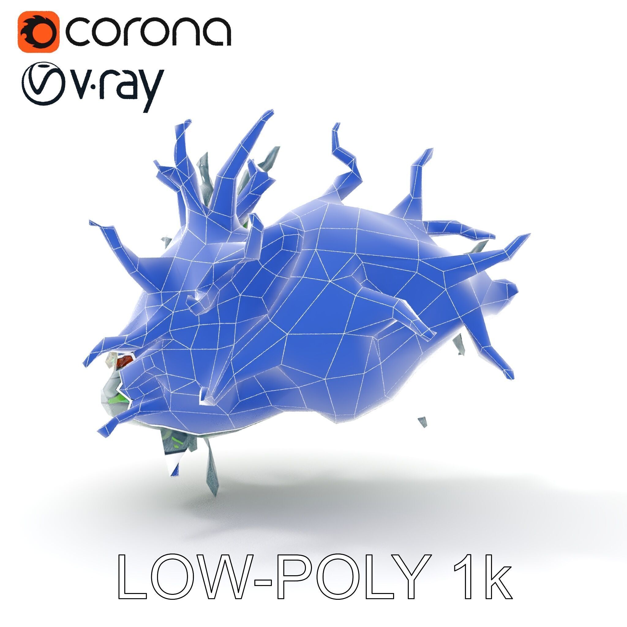 Fantastical Alien Creature Model Pack Low-poly 3D model_17