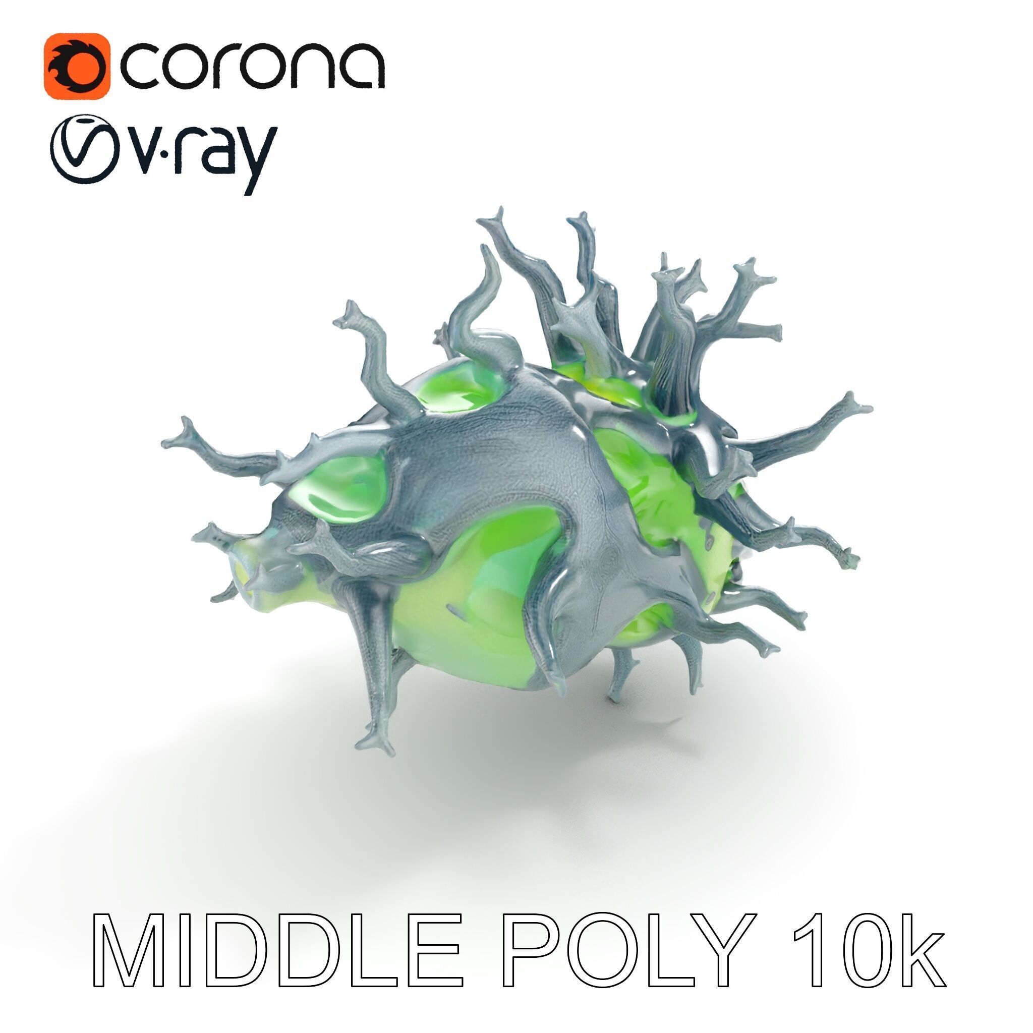 Fantastical Alien Creature Model Pack Low-poly 3D model_14