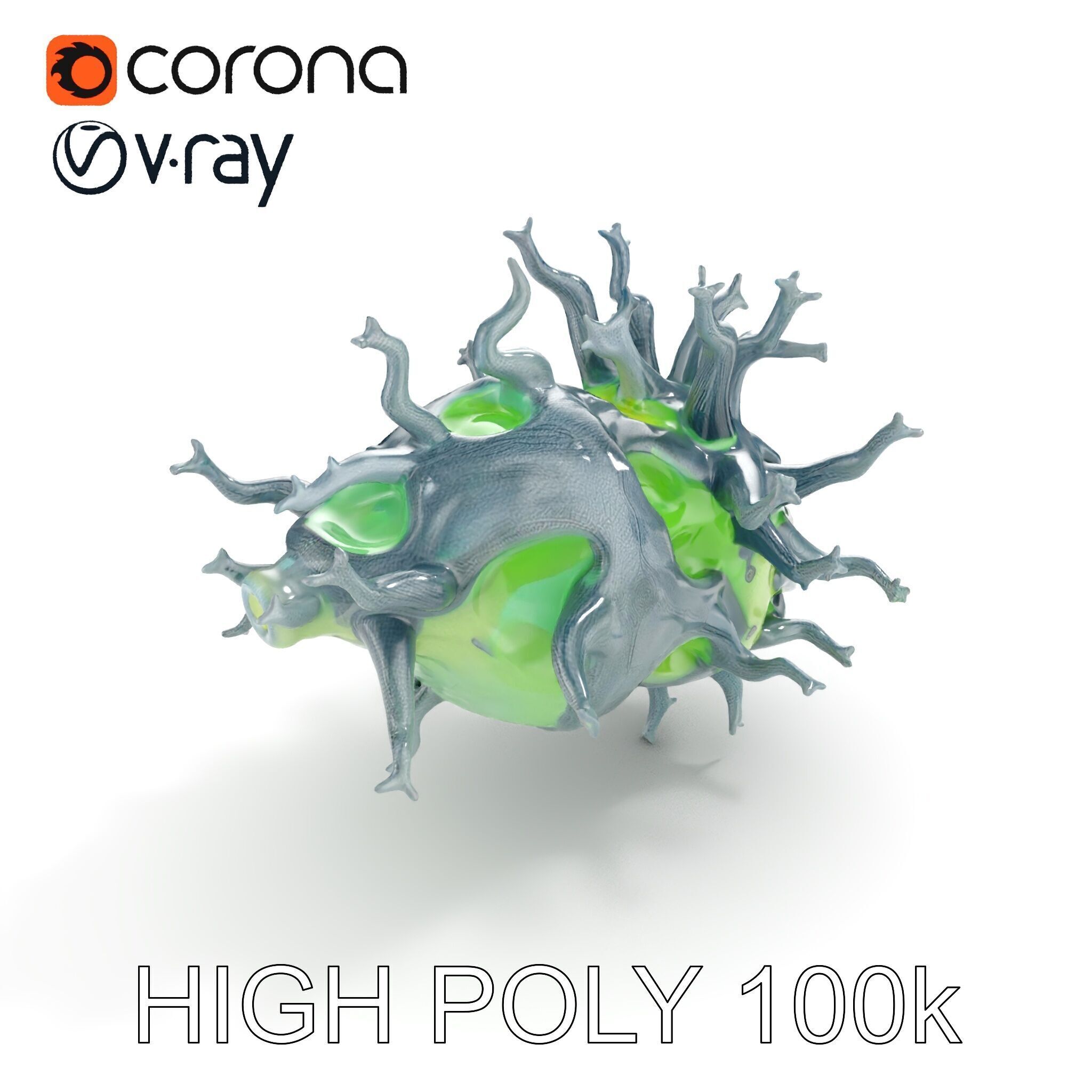 Fantastical Alien Creature Model Pack Low-poly 3D model_21