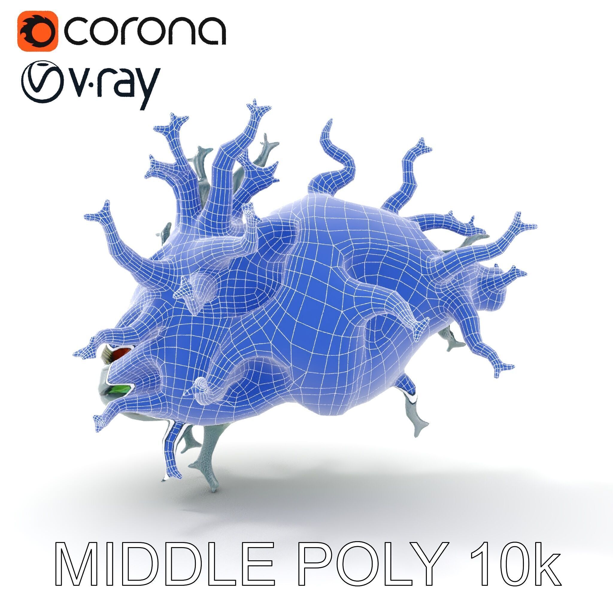 Fantastical Alien Creature Model Pack Low-poly 3D model_12
