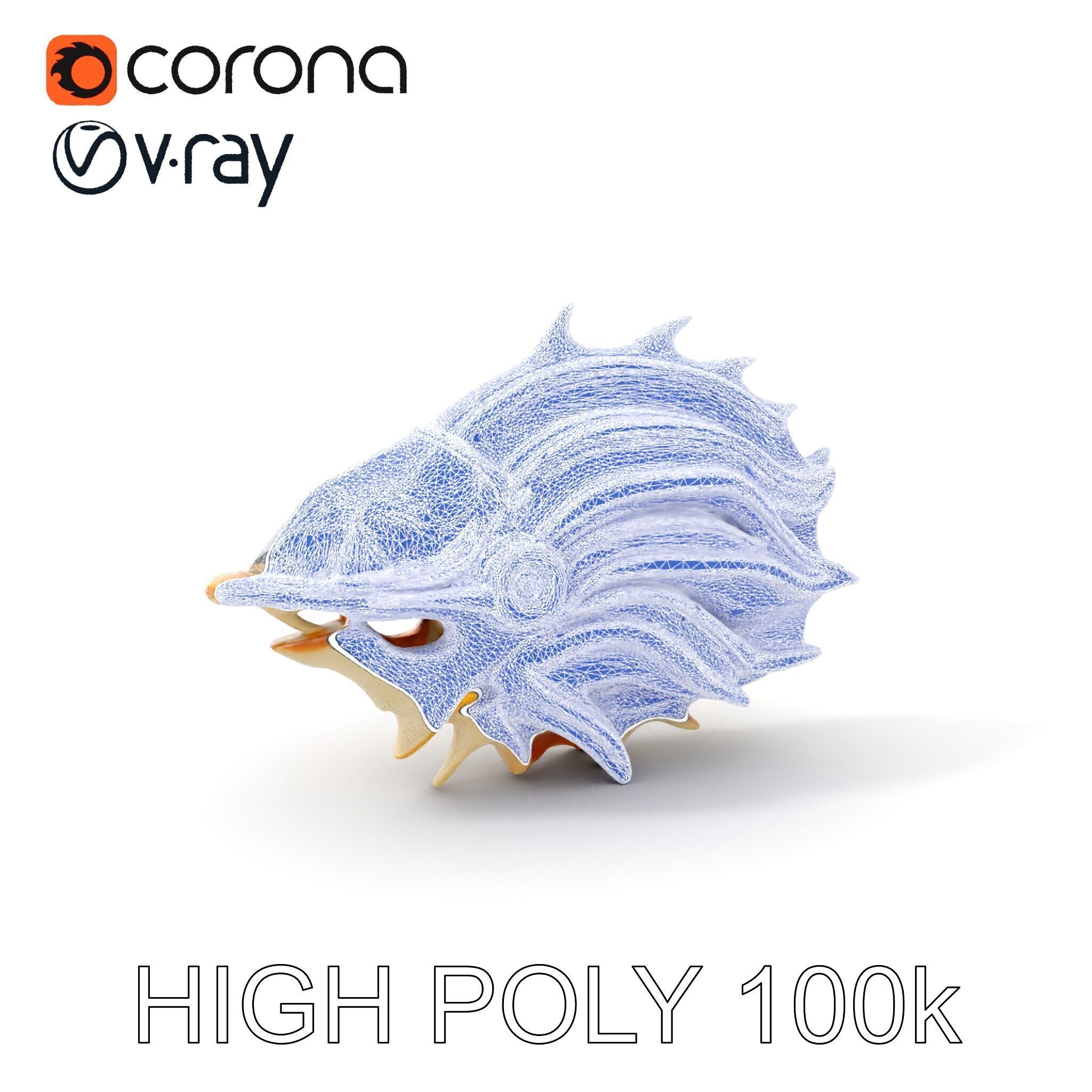 Futuristic Nautical Vessel Model Pack Low-poly 3D model_4