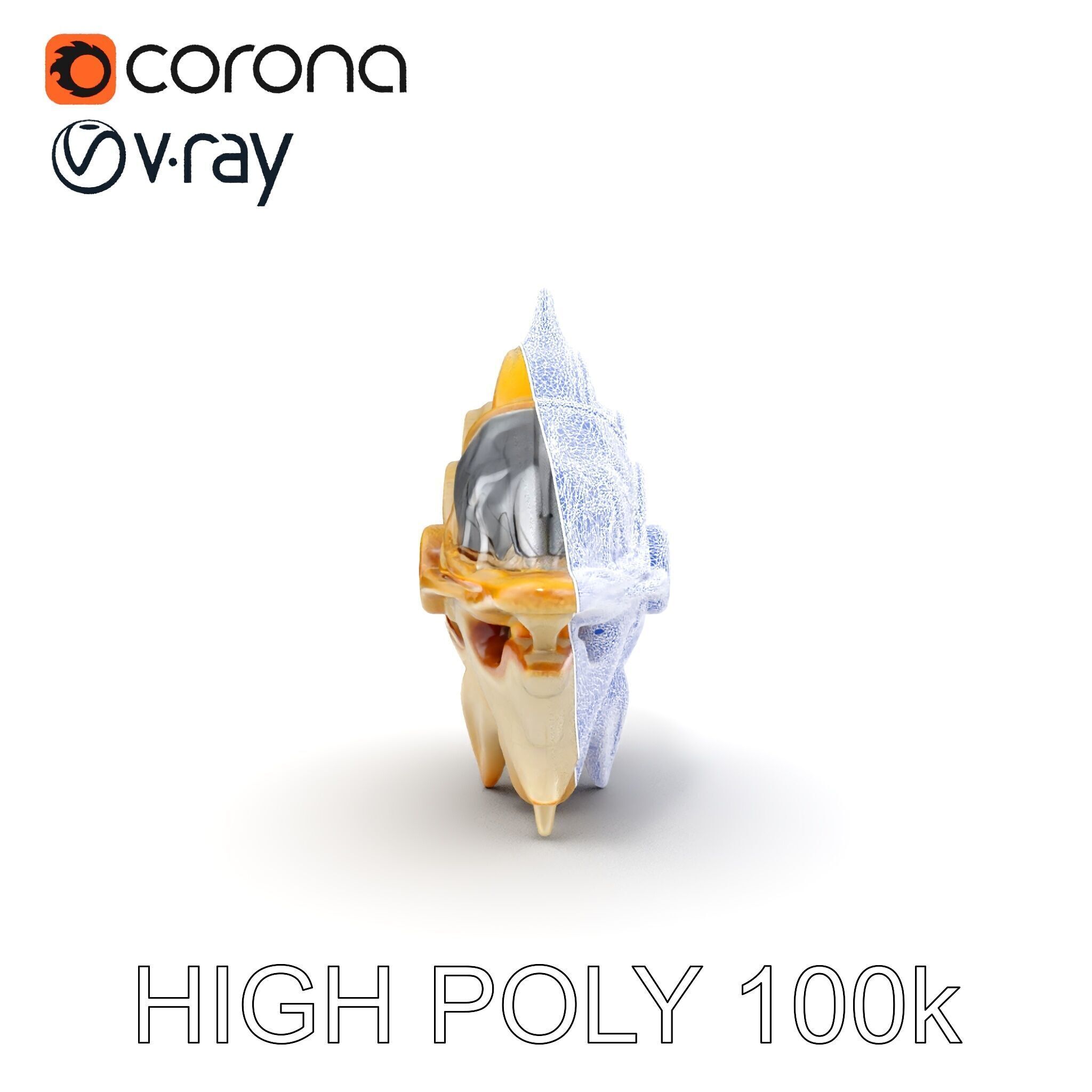 Futuristic Nautical Vessel Model Pack Low-poly 3D model_11