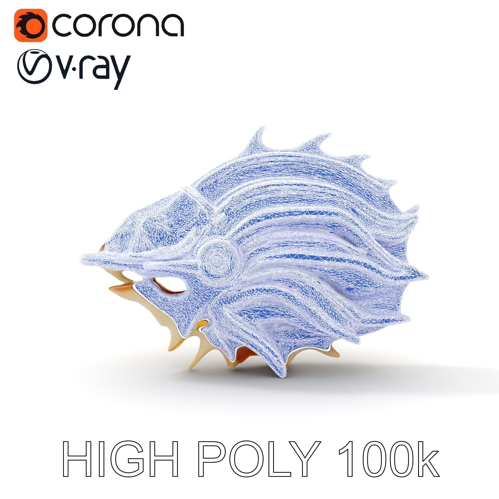 Futuristic Nautical Vessel Model Pack Low-poly 3D model_25