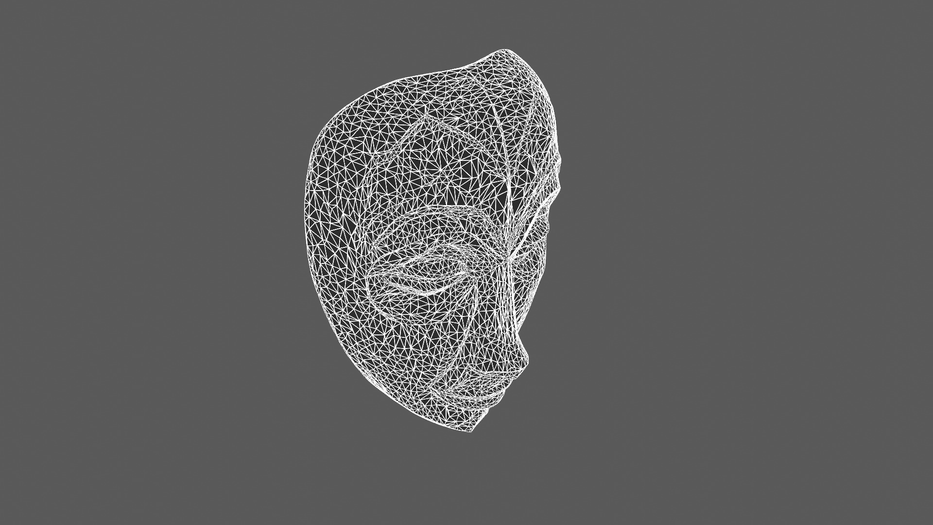 Stylized Wooden Tribal Mask 3D Model 3D model_5