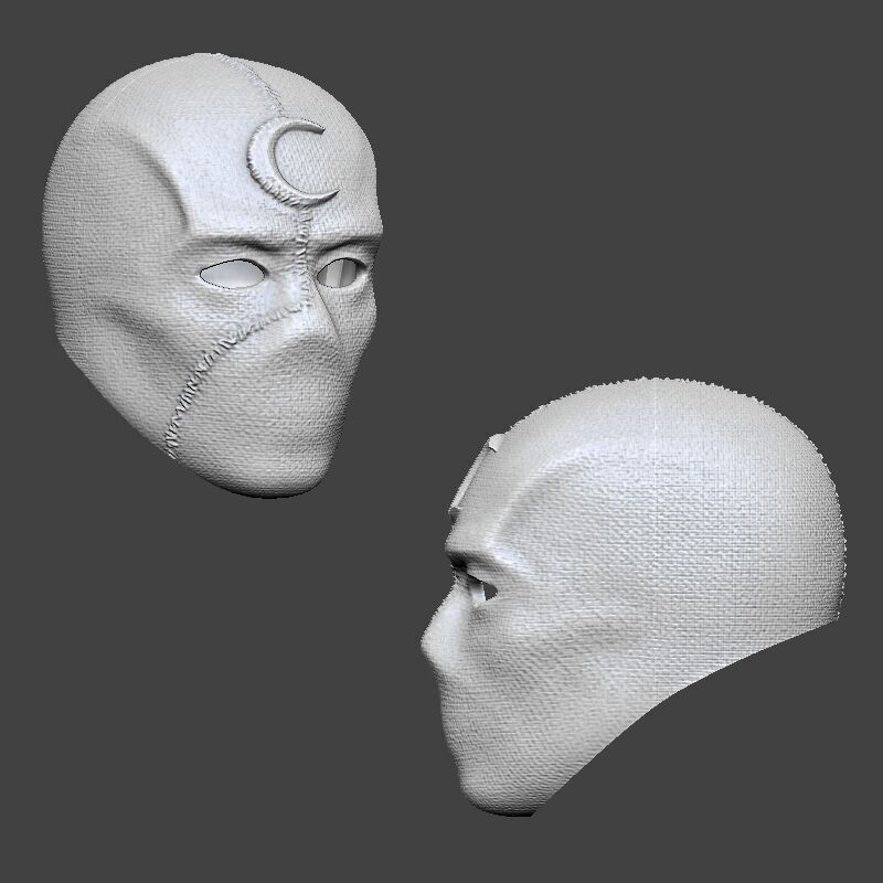 Moon Knight Mr Knight Mask Marvel Cosplay Helmet 3D print model_1