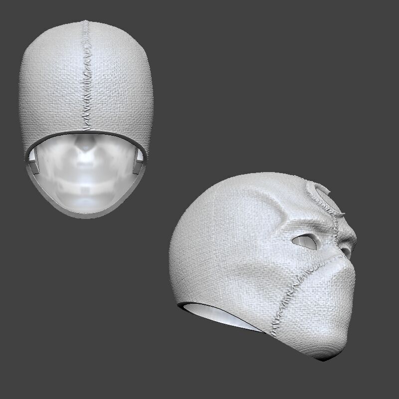 Moon Knight Mr Knight Mask Marvel Cosplay Helmet 3D print model_2