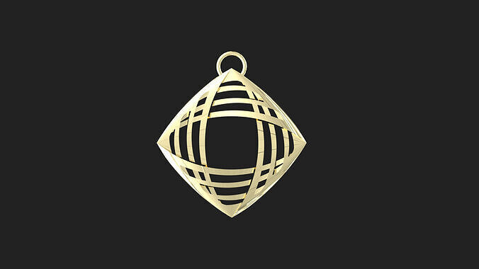 rhombus pendant 3D print model