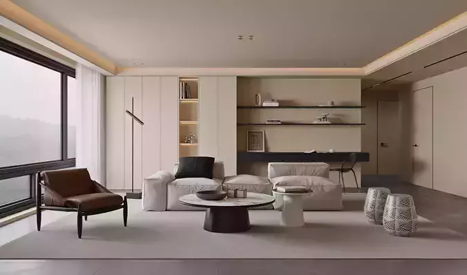 modern living room interior scenes 174