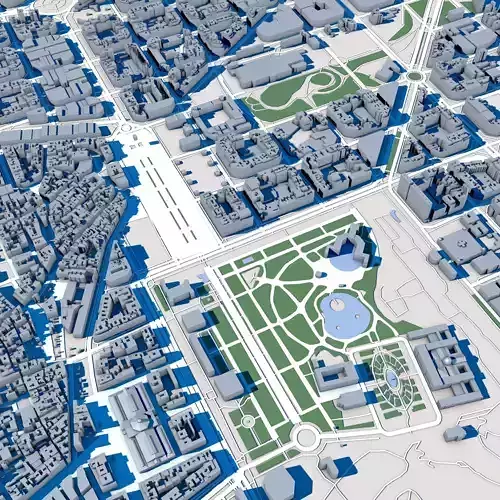 Part Of Barcelona City Spain