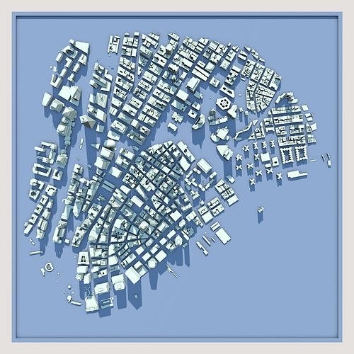 Manhattan New York 3D model