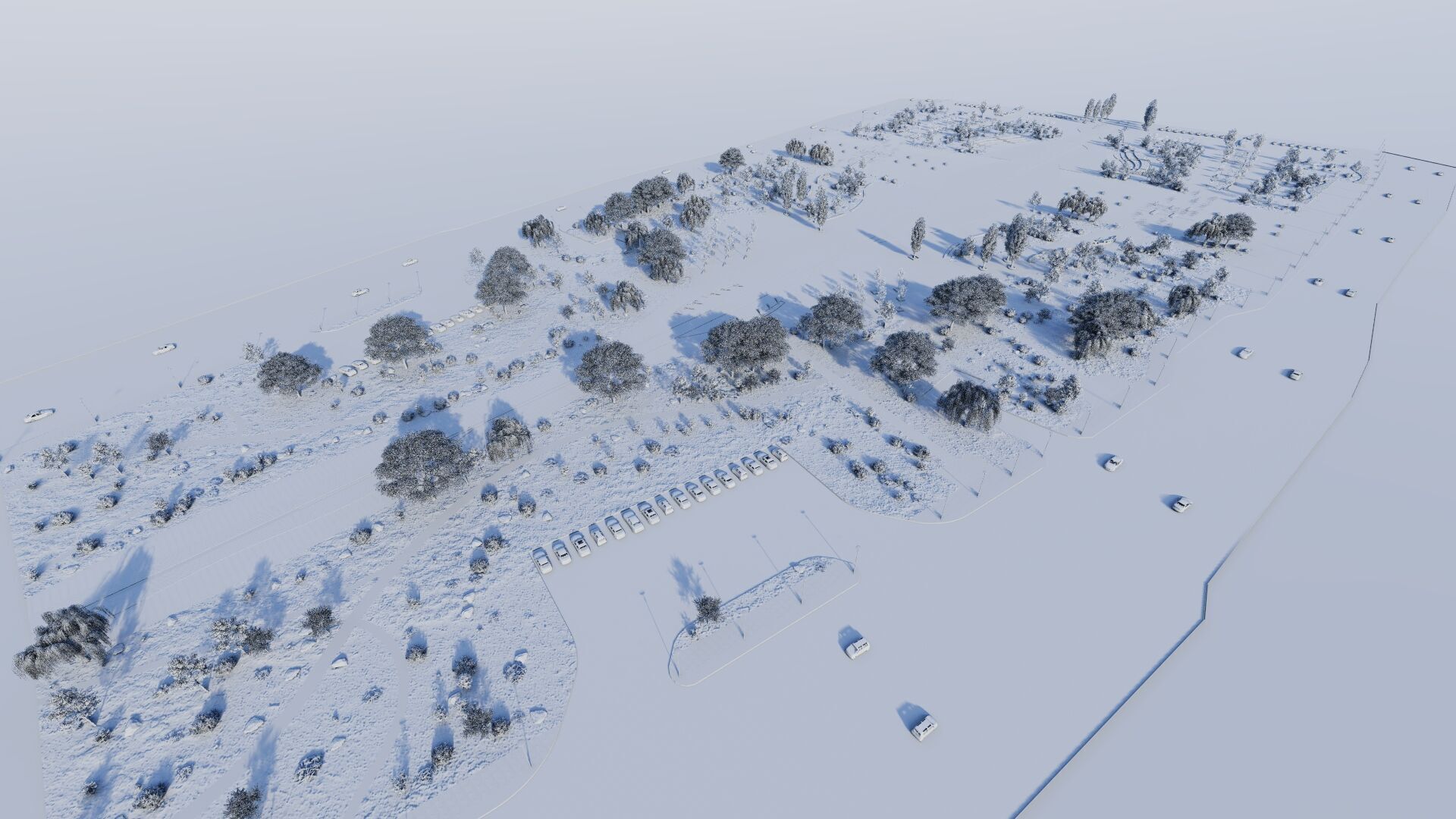 park-public park-Private Park Landscape Urban 3D model_22