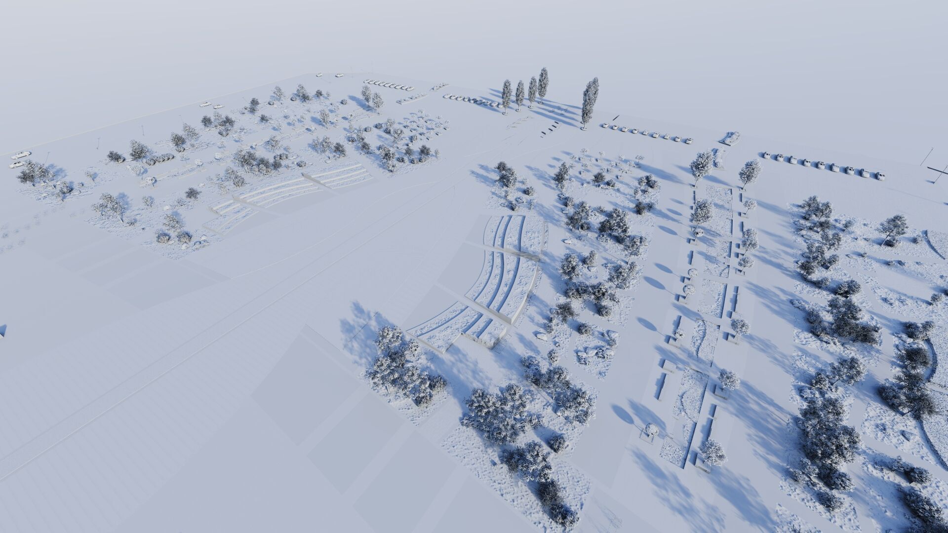 park-public park-Private Park Landscape Urban 3D model_24