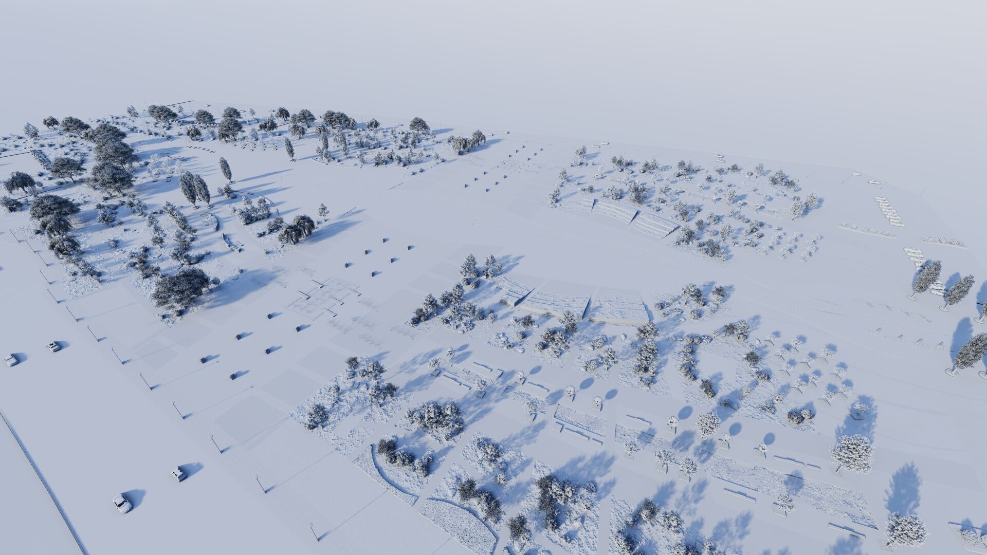 park-public park-Private Park Landscape Urban 3D model_23