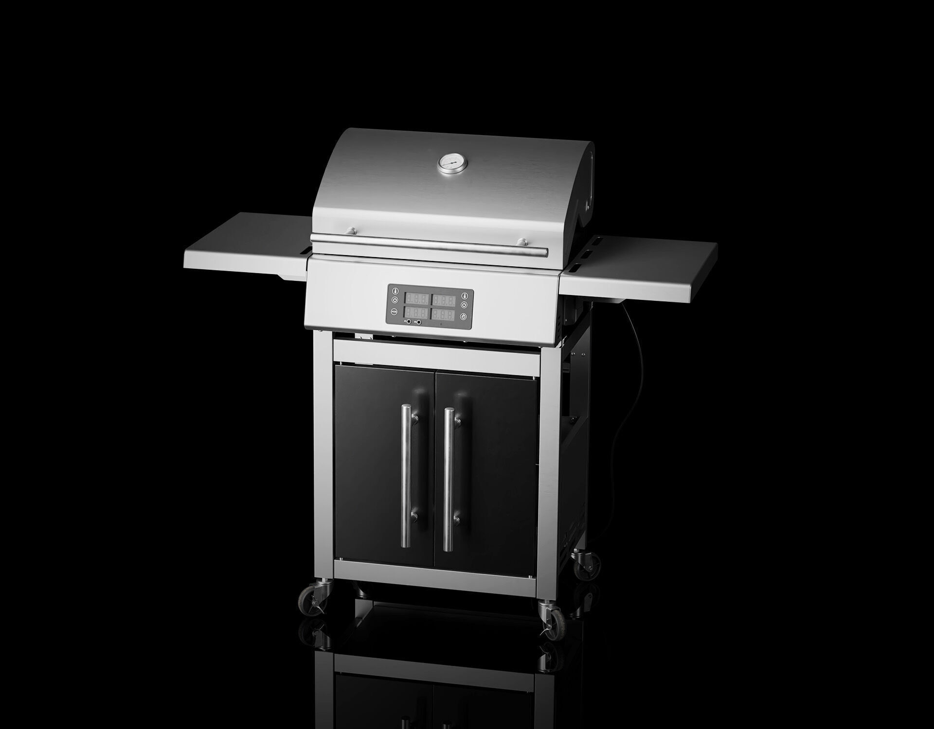 Electric Barbecue Grill 3D model_2