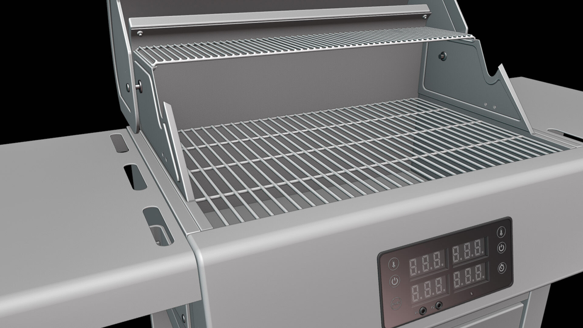 Electric Barbecue Grill 3D model_13